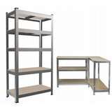  Polica s 6 razina 222 x 110 x 50 cm (nosivost 1050 kg) - siva | shoptok.hr