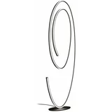 CINQUE Crna LED stojeća svjetiljka s metalnim sjenilom (visina 175 cm) Ciola –
