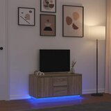 TV ormarić s LED svjetlima boja hrasta sonome 100x41x50 cm | shoptok.hr