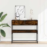  Konzolni stol boja hrasta 90x35x80 cm konstruirano drvo | shoptok.hr