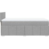 vidaXL Krevet s oprugama i madracem svjetlosivi 100x200 cm od tkanine | shoptok.hr