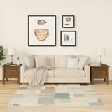 vidaXL Stranske mizice 2 kosa medeno rjave 40x40x39 cm trdna borovina Cene
