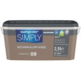SWINGCOLOR Boja za zid Simply (Smeđa – br. 09, Mat, 2,5 l) | shoptok.hr
