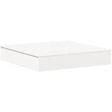 Furnova Peskovnik s pokrovom bel 111x111x19,5 cm trdna borovina, (21925736) | Shoptok.si