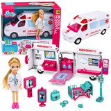  Foldable Ambulance For Dolls Hospital Mini Doll Accessories 11 pcs. | Shoptok.si