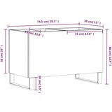 vidaXL Ormarić za ploče bijeli 74 5 x 38 x 48 cm od konstruiranog drva | shoptok.hr