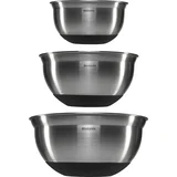 Mixing Bowl Set steel matt black, 1, 1.6 & 3 litre