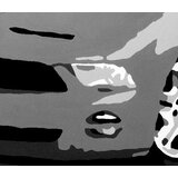 Ručno slikane slike na platnu pop art ford mustang
