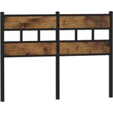  Zamjensko uzglavlje dimljena boja hrasta 120 cm željezo konstruirano drvo | shoptok.hr