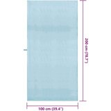vidaXL Športne brisače 2 pcs Modra 200 x 100 cm Poliester in poliamid | Shoptok.si