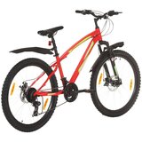 vidaXL brdski bicikl 21 brzina kotači od 26 " okvir od 36 cm crveni | shoptok.hr