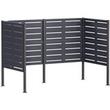  Ekran za kante za smeće 167 x 85 x 113 cm Čelik Antracit | shoptok.hr