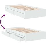  Okvir za krevet s ladicama bijeli 100x200 cm konstruirano drvo | shoptok.hr