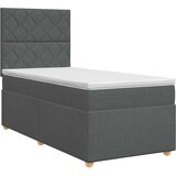  Boxspring krevet s madracem Tamnosiva 90 x 200 cm Tkanina | shoptok.hr
