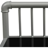  Noćni ormarići 2 kom sivo-crni od metala i stakla | Eponuda.com