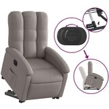 vidaXL Električni naslonjač na podizanje od tkanine smeđesivi | shoptok.hr