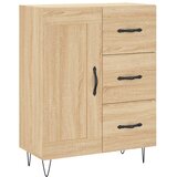  Visoka komoda hrasta sonome 69,5x34x180cm od konstruiranog drva Slike