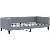  Dnevni krevet s madracem svjetlosivi 100 x 200 cm od tkanine | shoptok.hr