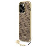Guess 4G Charm Zadní Kryt pro iPhone 14 Pro Brown Ovitek za telefon Vijolična Cene
