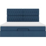  Otomanski krevet s madracem i LED plavi 160x200cm tkanine | shoptok.hr