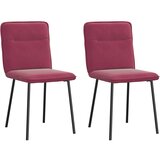 Maison Chic Jedilni stoli - Vzorci stoli 2 kosa vinsko rdeč žamet A595, (22032307) | Shoptok.si