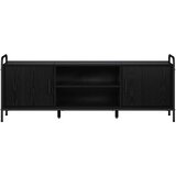  TV ormar 133 x 33 x 50 cm Crni hrast Konstruirano drvo | shoptok.hr
