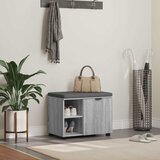  Klupa za hodnik s jastukom Sivi Sonoma 60 x 38 x 46 cm | shoptok.hr