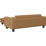  Krevet za pse s produžetkom smeđi 100 x 50 x 30 cm baršunasti | shoptok.hr