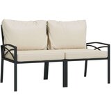  Vrtne stolice s jastucima boje pijeska 2 kom 62x75x79 m čelične | shoptok.hr