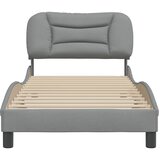  Okvir za krevet bez madraca Hvar svjetlosivi 80x200 cm od tkanine | shoptok.hr