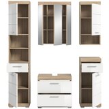 MID.YOU Kopalnica Lambada, Barva Hrasta, Bela, 5-Delna | Shoptok.si