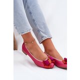 Maciejka Leather Ballet Flats With Bow | Shoptok.si