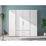 Modern Living Omara S Klasičnimi Vrati Lembo, Bela, Barva Hrasta | Shoptok.si