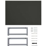 vidaXL Kopalniško pohištvo sive barve 60x40x16,3 cm | Shoptok.si