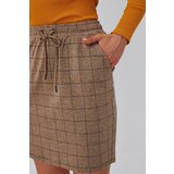 Marisse Checkered Pencil Skirt Z-Sc-3602 Caramel | ePonuda.com