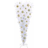  Umjetno božićno drvce s stalakom Bijelo 120 cm PVC i čelik | shoptok.hr