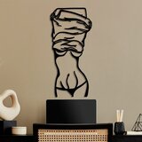 Wallity Zidna dekoracija Undressing Woman, 33x70cm, Crna Cene