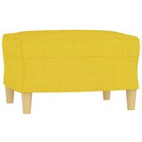  Fotelj s stolčkom za noge svetlo rumen 60 cm blago, (20910155) | Shoptok.si