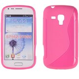  S silikonski ovitek Samsung Galaxy S Duos S7562, Trend S7560, Trend Plus pink Cene