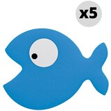 Spirella Otroške protizdrsne podloge 5 ks za kad 10x13 cm Hungry – | Shoptok.si