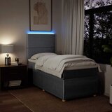 Krevet s oprugama i madracem svjetlosivi 100x200 cm od tkanine | shoptok.hr