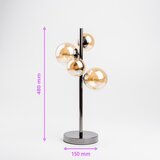  Brilagi - LED stona lampa MILLA 4xG9/3W/230V crni hrom/zlatna | Eponuda.com