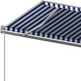  Avtomatsko zložljiva tenda s stebrički 6x3 m modra in bela, (20729128) | Shoptok.si