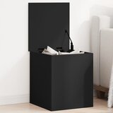 Furnova Škatla za shranjevanje črna 40x42x46 cm inženirski les, (21954051) | Shoptok.si