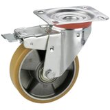 DÖRNER&HELMER 712126 Okretni kotač 125x35mm, ploča 100x85mm TF, aluminijski kotač sa PU gumama, Kula Cijene