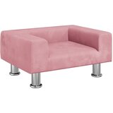  Dječja fotelja ružičasta 50 x 40 x 26,5 cm baršunasta | shoptok.hr