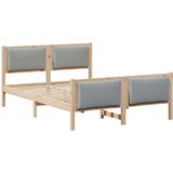  Okvir za krevet Svijetlo siva 135 x 190 cm tkanina | shoptok.hr