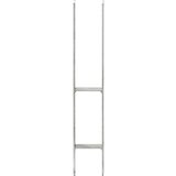 vidaXL Ograjna sidra 6 kosov srebrna 9x6x60 cm pocinkano jeklo | Shoptok.si