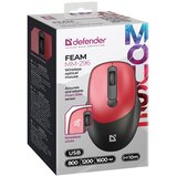 Defender Miška FEAM MM-296, brezžična, rdeča | Shoptok.si