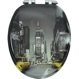 Toaletna daska s mekim zatvaranjem MDF s uzorkom New Yorka | shoptok.hr